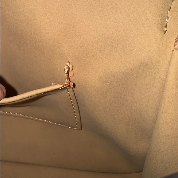 Michael Kors White and Taupe Monogram Crossbody Belt Bag - Picture 10 of 10